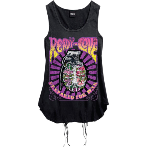 Lethal Threat - Lethal Threat Ready 4 Love Womens Tank Top - LA20610L - Black - Large