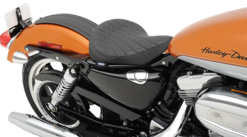 Drag Specialties - Drag Specialties Bobber Style Low Solo Seat - Diamond Stitch - 0804-0533