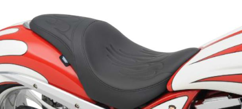 Drag Specialties - Drag Specialties Predator Seat - Flame Stitch - 0810-1573
