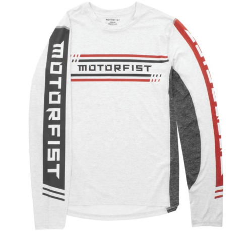 Motorfist - Motorfist Baselayer Long Sleeve Tee - MF20A-M84-L - White - Large