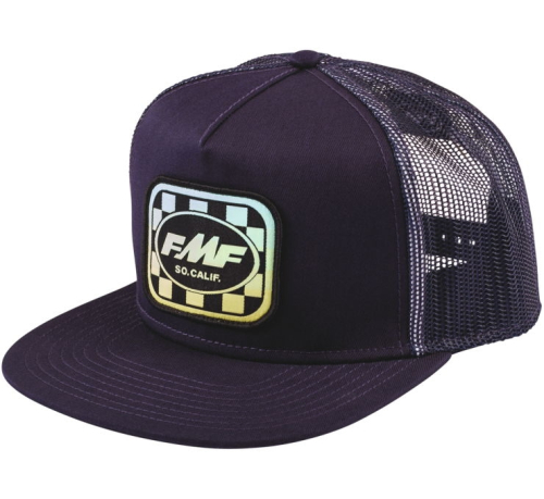 FMF Racing - FMF Racing Faded Checkers Hat - SP22196907-NVY - Navy - OSFM