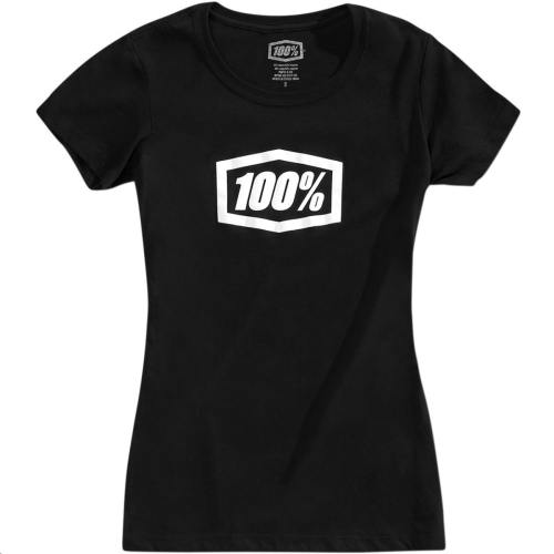 100% - 100% Essential Womens T-Shirt - 28016-001-11 - Black - Medium