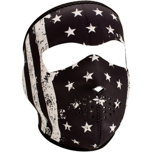 Zan Headgear - Zan Headgear Full Face Mask - WNFM091 - Black/White Vintage Flag - OSFM