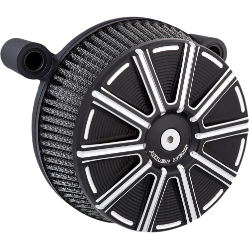Arlen Ness - Arlen Ness Big Sucker Stage I Air Filter Kit with Billet Cover and Synthetic Filter - 10-Gauge - Black - 50-291