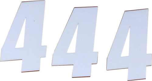 DCOR - DCOR Individual Numbers 4in. - No.4 - White - 45-14-4