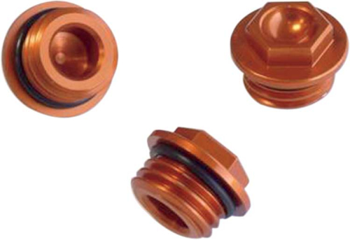 Works Connection - Works Connection Oil Filler Plug - Orange - 24-020