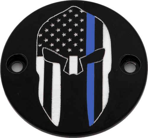 Custom Engraving LTD - Custom Engraving LTD Patriotic Points Cover for Sparta Blue Line - Black - M8 - LE02-63BG