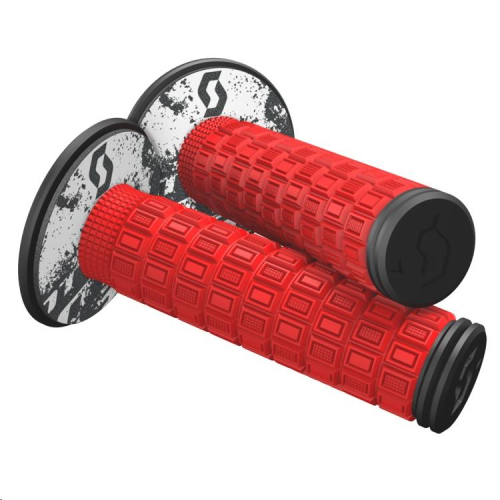 Scott USA - Scott USA Mellow ATV Grips - Neon Red/Black - 269305-4959