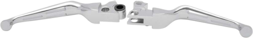 Drag Specialties - Drag Specialties Slotted Wide Blade Lever Set - Chrome - 0610-0141