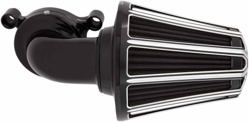 Arlen Ness - Arlen Ness Monster Sucker Air Cleaner Kit with Cover - 10-Gauge - Black - 81-035