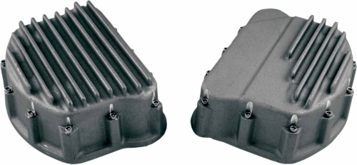 Custom Cycle - Custom Cycle Finned Panhead Rocker Covers - Natural - FRC 2003-3