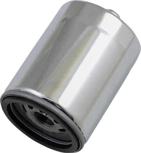 Drag Specialties - Drag Specialties Spin-On High Capacity Oil Filters with Nut - Chrome - 0712-0642