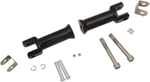 Drag Specialties - Drag Specialties Passenger Footpeg Mount Kit - Gloss Black - 1620-1785