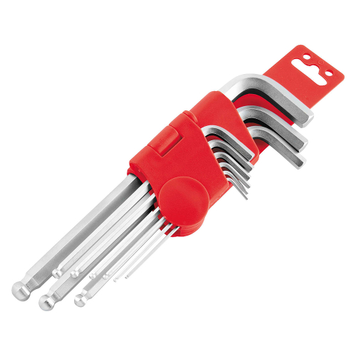 BikeMaster - BikeMaster S-Ball End Hex Wrench Set and Holder - Metric - 151580