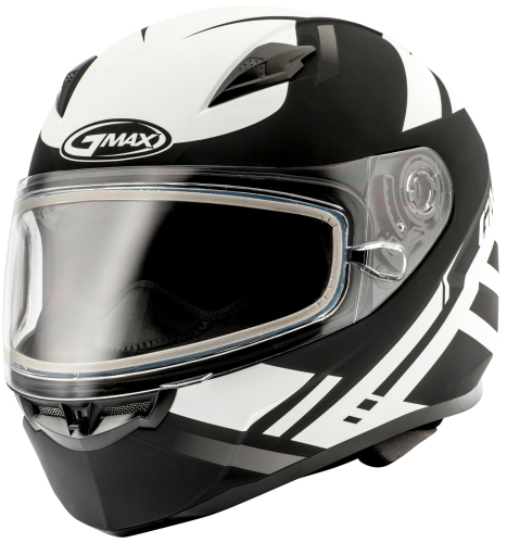 G-Max - G-Max FF49 Berg Snow Helmet - G2493434 F.TC-15 - Flat Black/White - Small