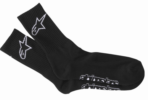 Alpinestars - Alpinestars Crew Socks - 1037-94222-10A-S - Black - Small