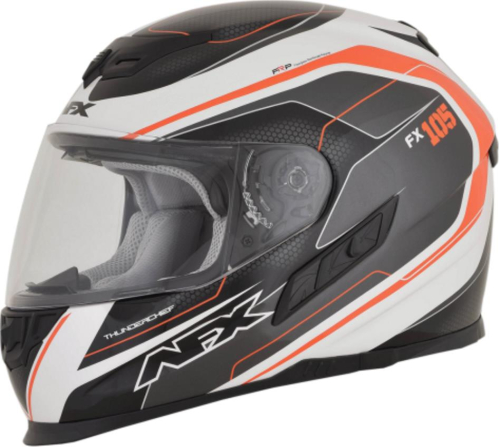 AFX - AFX FX-105 Thunder Chief Helmet - 01019758 - Orange - Large