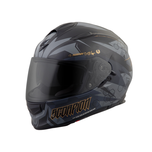 Scorpion - Scorpion EXO-T510 Cipher Helmet - T51-1225 - Black/Gold - Large
