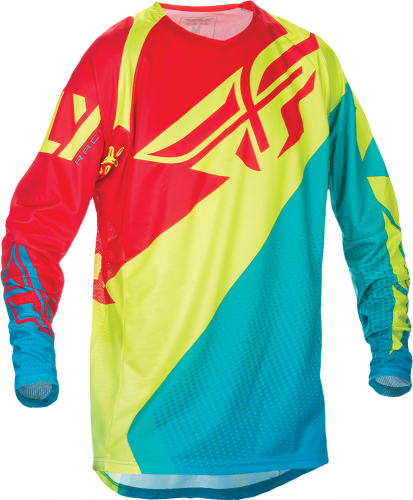 Fly Racing - Fly Racing Evolution 2.0 Jersey (2017) - 370-2292X - Dark Teal/Hi-Vis - 2XL