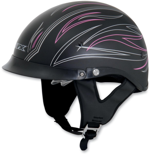 AFX - AFX FX-200 Pinstripe Womens Helmet with Dual Inner Lens Beanie - 0103-0773 - Flat Pink Pinstripe - X-Large