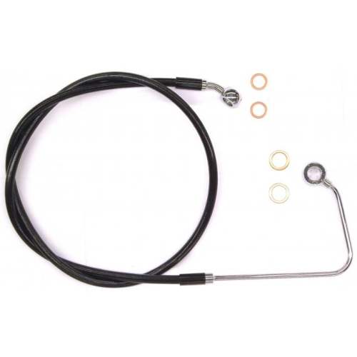 Magnum - Magnum Black Coated XR Stainless Upper Front Brakeline Kit - 42-11/16in. Total Length - SBC140738