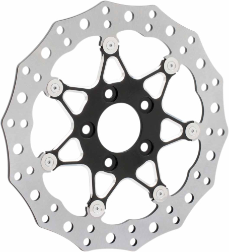 Arlen Ness - Arlen Ness 11.8in. Two-Piece Floating Front Brake Rotor - Procross Black - 33-10101-202