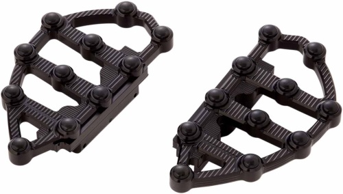 Arlen Ness - Arlen Ness Passenger Floorboards - Black Anodized - 06-896