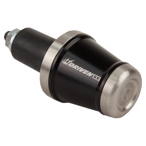 Driven Racing - Driven Racing SS Bar End Weights - Black/Stainless Steel - DBEW-SS-BK