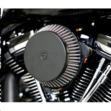 LA Choppers - LA Choppers Plain Cover Big Air Cleaner - Black - LA-2392-03B