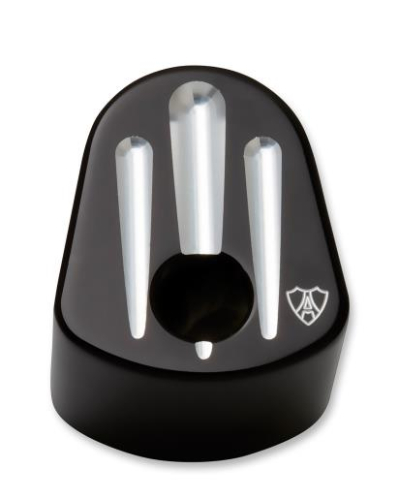 Arlen Ness - Arlen Ness Ignition Switch Cover - Deep Cut - Black - 04-191