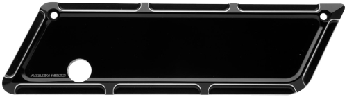 Arlen Ness - Arlen Ness Saddlebag Latch Covers - Beveled - Black - 03-551