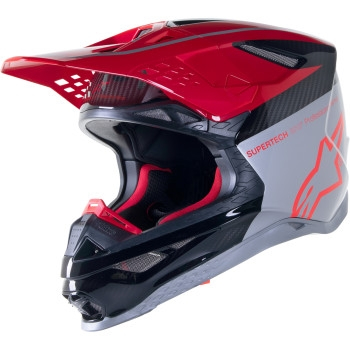Alpinestars - Alpinestars Supertech S-M10 Acumen Helmet - 8307423-3319-SM - Black/Red/Silver - Small