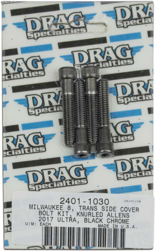 Drag Specialties - Drag Specialties Transmission Side Cover Bolt Kit - Knurled - 2401-1030