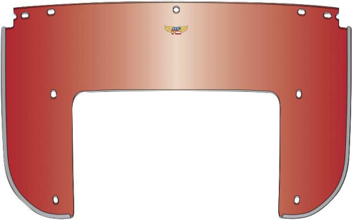 National Cycle - National Cycle Replacement Lower Windows for Heavy Duty Windshields - Red - 22001