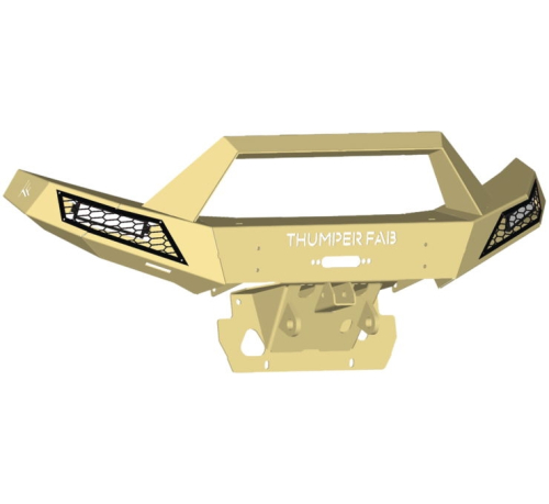 Thumper Fab - Thumper Fab Front Winch Bumper for Ranger - With Light Kit - Tan - TF010501-TN-L-L
