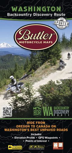 Butler Maps - Butler Maps Backcountry Discovery Routes Map - Washington State - WABDR