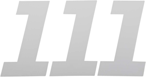 DCOR - DCOR Race Series Individual Numbers 4in. - No.1 - White - 45-34-1