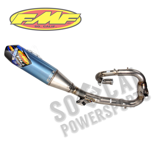 FMF Racing - FMF Racing Factory 4.1 RCT Full System - Blue Anodized - Carbon Endcap - 044431