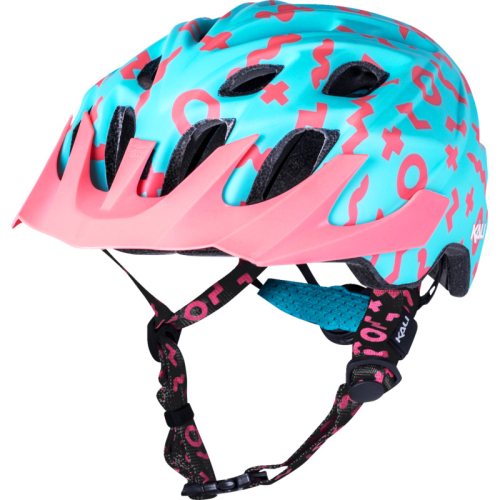 Kali Protectives - Kali Protectives Chakra Plus Zwiggles Youth Helmet - 0221421212 - Matte Seafoam/Salmon - OSFM