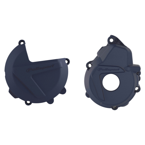 Polisport - Polisport Clutch/Ignition Cover Kit - Blue - 90984