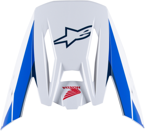 Alpinestars - Alpinestars Visor for S-M5 Honda Helmet - White/Blue/Red - 8988023-2217-TU