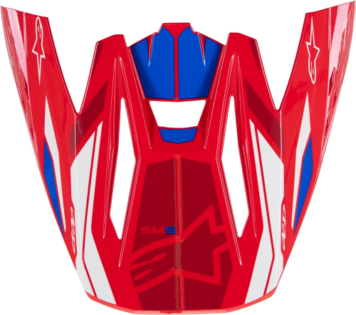 Alpinestars - Alpinestars Visor for S-M5 Action 2 Helmet - Bright Red/Blue - 8986023-3017-OS