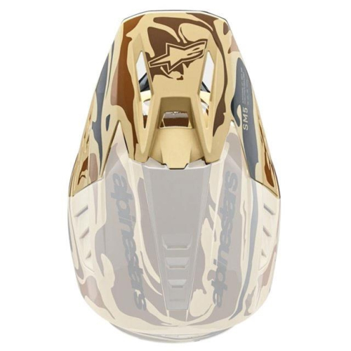 Alpinestars - Alpinestars Visor for S-M5 Mineral Helmet - Dark Brown/Kangaroo - 8986523-838-OS