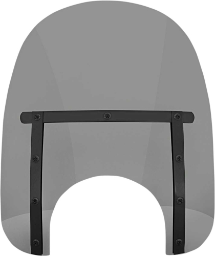 Memphis Shades - Memphis Shades Memphis Slim Windshield (9in. Cutout) - 15in. - Night Shades Black Smoke - MEB41212