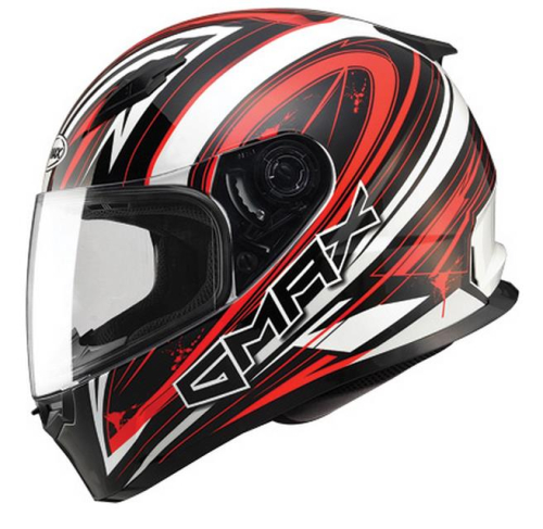 G-Max - G-Max FF49 Warp Helmet - G7491203 TC-1 - Warp White/Red - X-Small