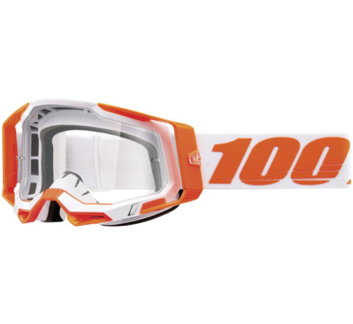 100% - 100% Racecraft 2 Goggles - 50009-00013 - Orange / Clear Lens - OSFM