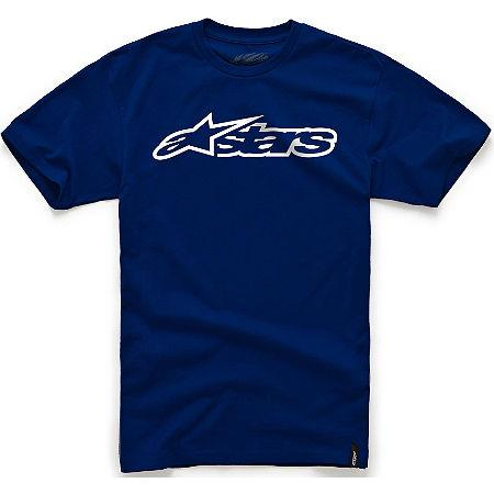 Alpinestars - Alpinestars Blaze T-Shirt - 1032720327020L - Navy/White - Large