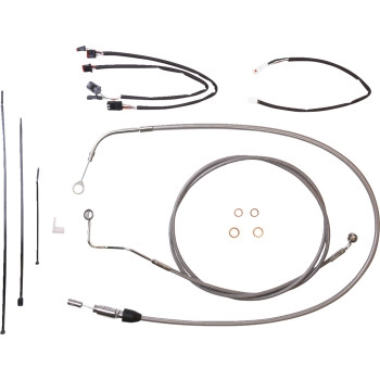 Magnum - Magnum XR Stainless Dot Handlebar Installation Kit - 12in-14in. - Chrome Fittings - 5891171