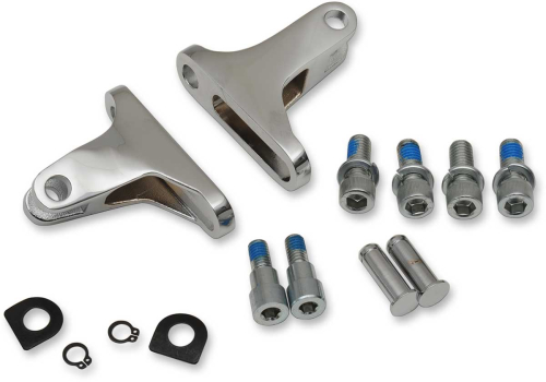 Drag Specialties - Drag Specialties Short Passenger Footpeg Mount Kit - Chrome - 1621-0786