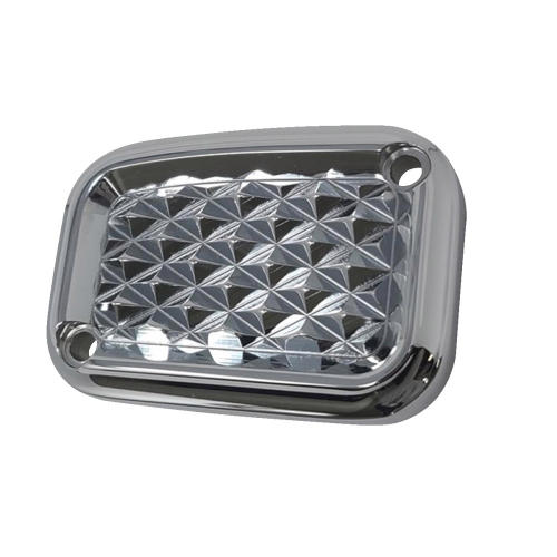 Covingtons - Covingtons Front Brake Master Cylinder Cover - Diamondback - Chrome - C3076-C
